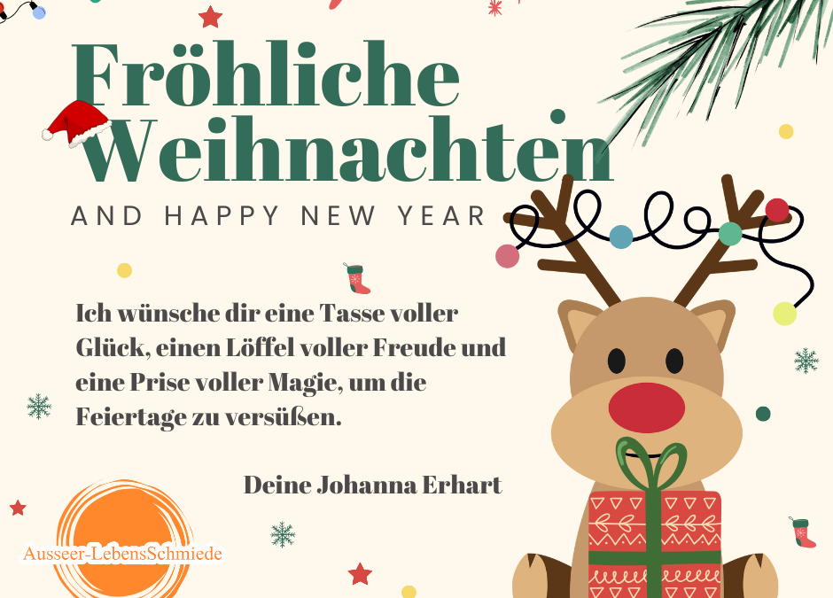 Ich wünsche ein neues Jahr mit Glück, Gesundheit und Zufriedenheit